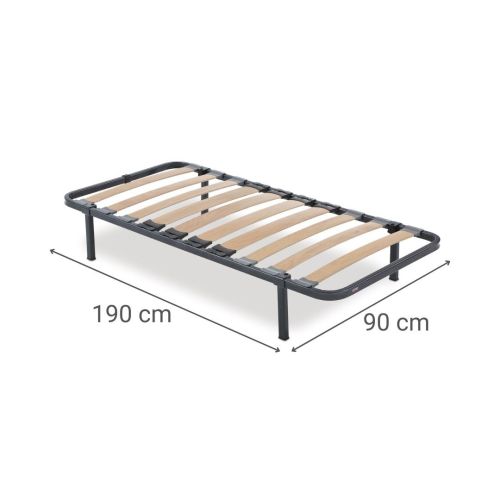 Somier Metálico con Lamas y Refuerzo Lumbar 90x190 cm SOMIFLEX F2 9231506
