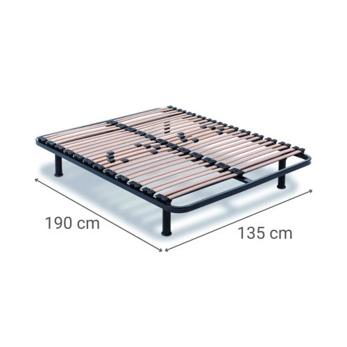 Somier Metálico con Lamas y Firmeza Regulable SOMIFLEX F5 135x190 cm 9248399