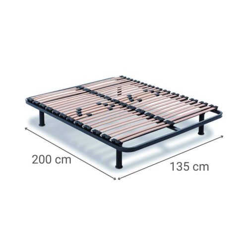 Somier Metálico con Lamas y Firmeza Regulable SOMIFLEX F5 135x200 cm 9248400