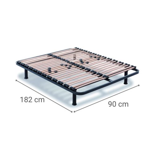 Somier Metálico con Lamas y Firmeza Regulable SOMIFLEX F5 90x182 cm 9248392