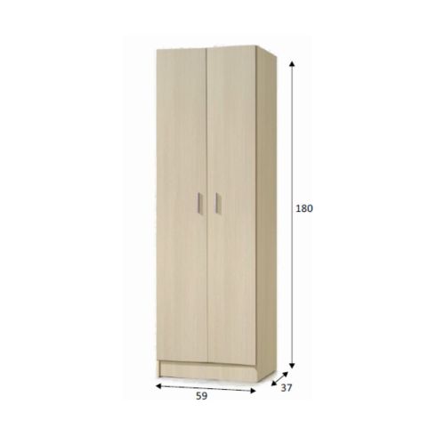 Armario auxiliar ROBLE de 2 puertas y 3 estantes 007144R