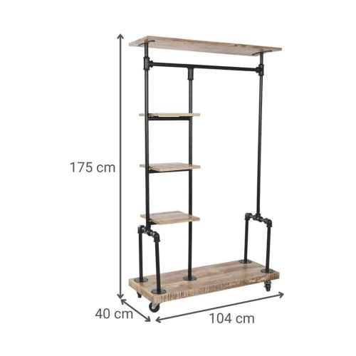 Recibidor de Madera de Mango-Metal 104x175 cm MB-219016