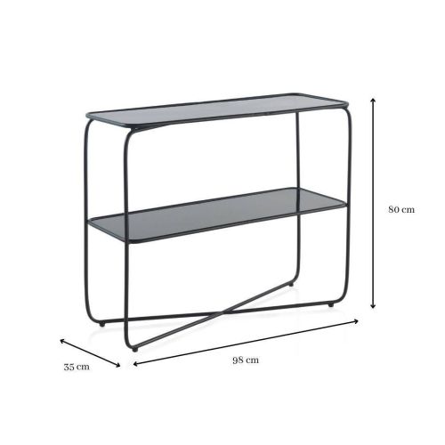 Consola de Metal y Cristal GABAR 10325