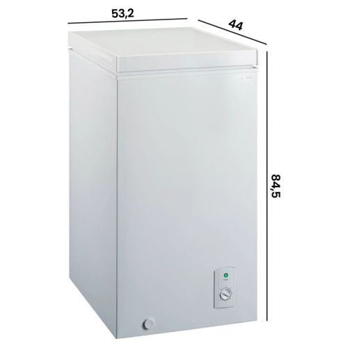 Congelador Horizontal de 78 L Clasificación Energética E INFINITON CH80H84WEH