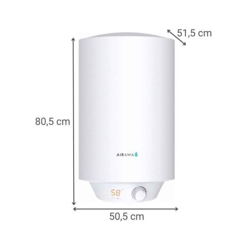 Termo Eléctrico AIRAWA 80L 1500W Vertical Blanco