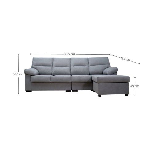 Sofá Chaise longue Reversible de 4 plazas NEIRA
