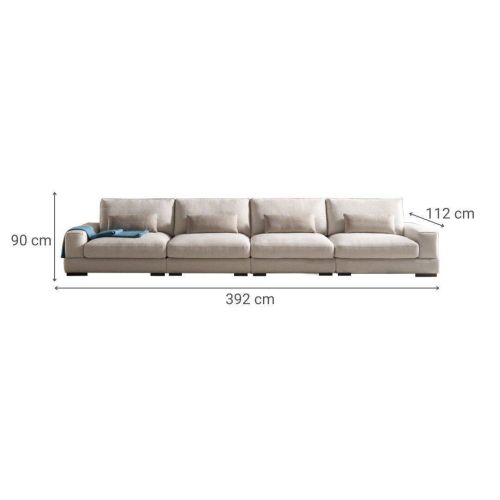 Sofa de 4 Asientos 392 cm PAULA