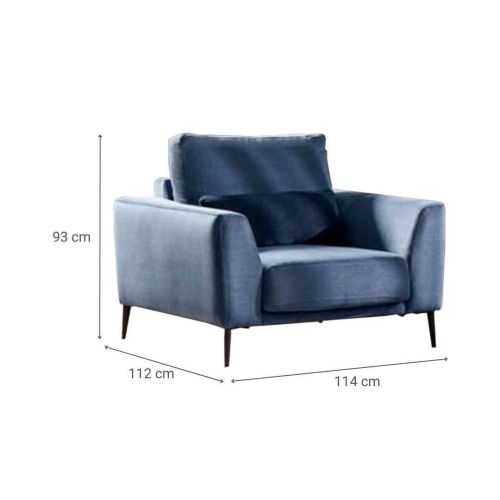 Sillón Tapizado de 114 cm ADAGIO