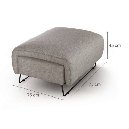 Pouff Decorativo de 75 cm ASHLEY