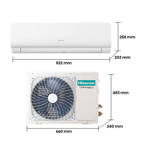 Aire acondicionado Hisense KC25YR3B Split Inverter WiFi R32 2136 Frigorías