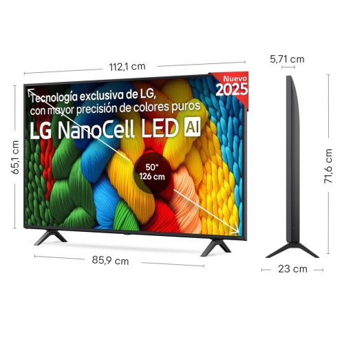 Televisor LG 50" 4K NanoCell Smart TV 50NANO80A6B