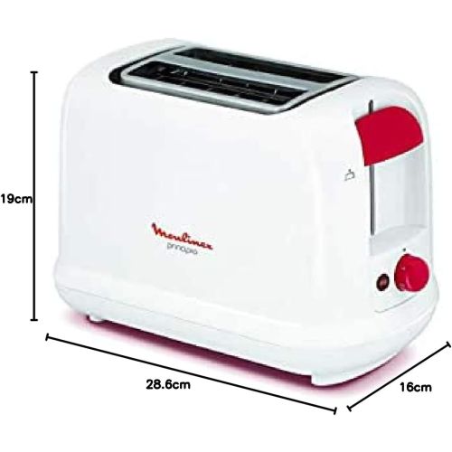 Tostador MOULINEX 2 Ranuras Cortas Blanco LT160111