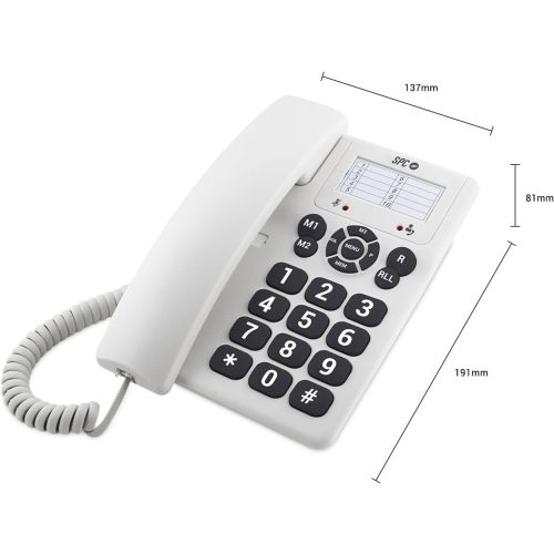 Teléfono SPC Bipieza M/L Blanco 3602