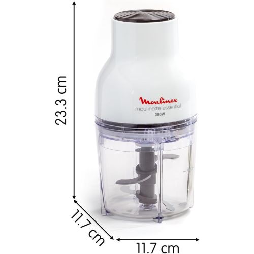 Picadora MOULINEX 300w Mltt Essential Br 1 Velocidad 0,40 Ml. 4 Cuchillas DJ5201