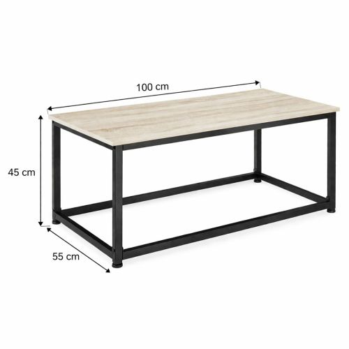 Mesa de Centro Madera-Metal BAVIERA MBLMCN0000021