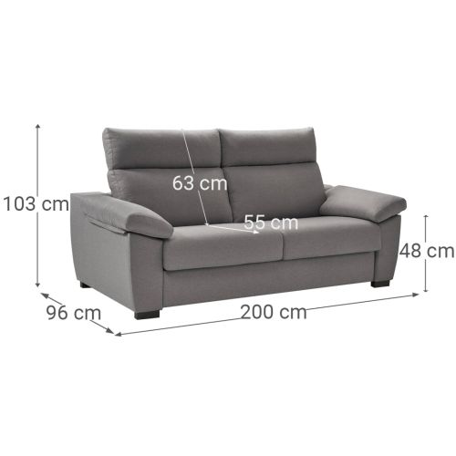 Sofá Cama Italiano 3 Plazas ITALO