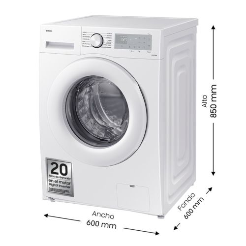Lavadora SAMSUNG 8 kg 1400 rpm Ecobubble Clase A WW80CGC04DTHEC