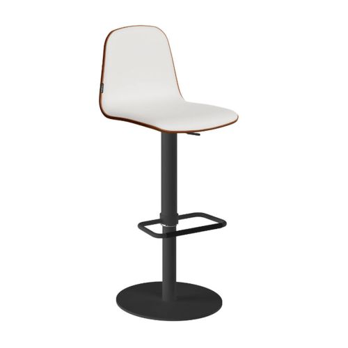 Taburete de Cocina con Asiento Tapizado y Base Redonda LEMON