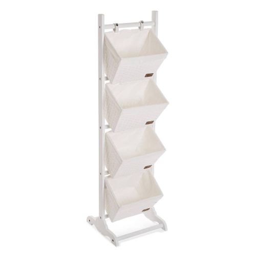 Mueble Baño con 4 Cestas 22010002 Color Blanco