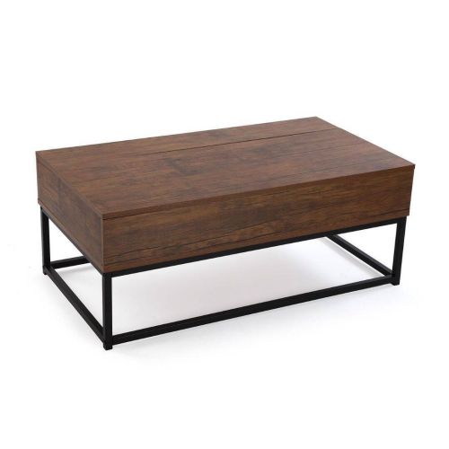 Mesa de Centro Elevable con Patas de Metal Negras 21300066