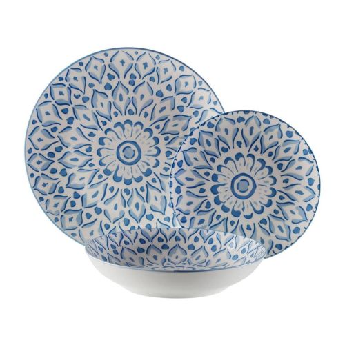 Vajilla de Porcelana 18 Piezas LOLA Azul 22590052