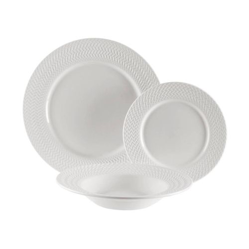 Vajilla de Porcelana 18 Piezas Diseño Relieve 22460011