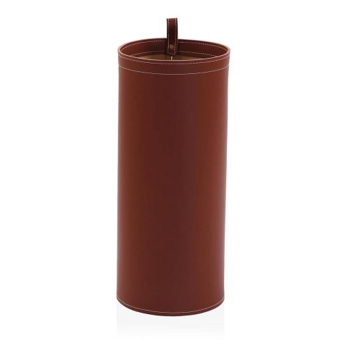 Paraguero Decorativo en Polipiel Color Marrón 48 cm 20200755