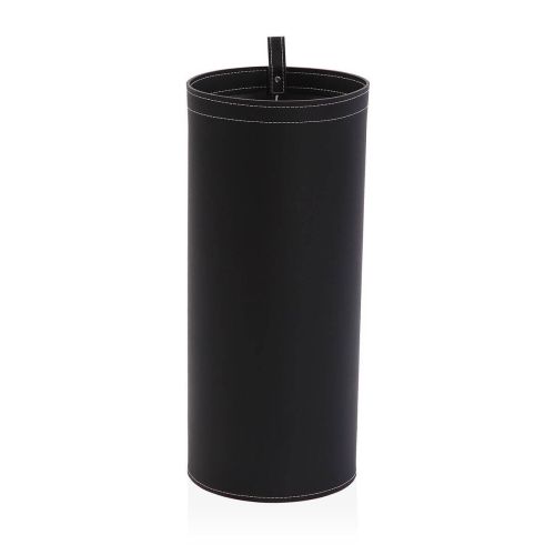 Paraguero Decorativo en Polipiel Color Negro 48 cm 20200754