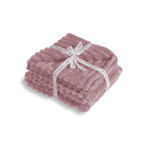 Manta Sofá MANTEROL Rosa 130x160 WAVY
