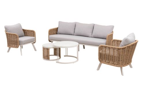 Conjunto de Jardín de Aluminio con Fibra Sintética JODAR