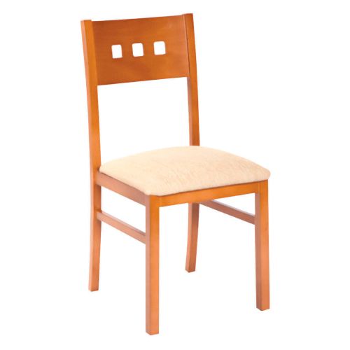 Silla de Cocina Estructura de Madera con Asiento Tapizado 182