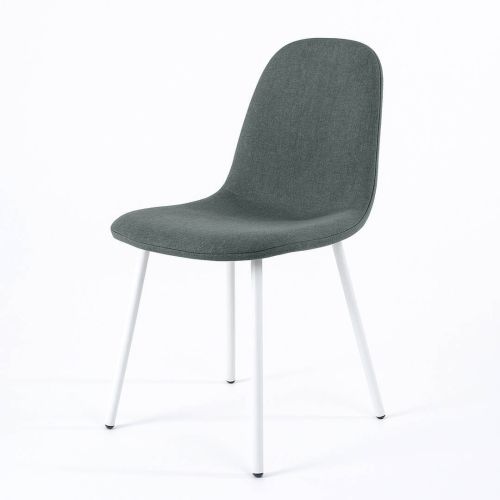 Silla de Comedor Tapizada en Polipiel con Estructura Metálica VIOLETA