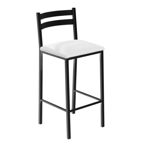 Taburete Alto de Conina Metálico 73 cm con Asiento Tapizado JACINTO