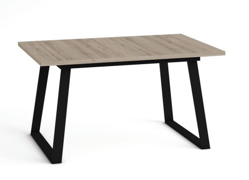 Mesa Rectangular Fija 140x90 cm con Patas Metálicas Trapecio M802