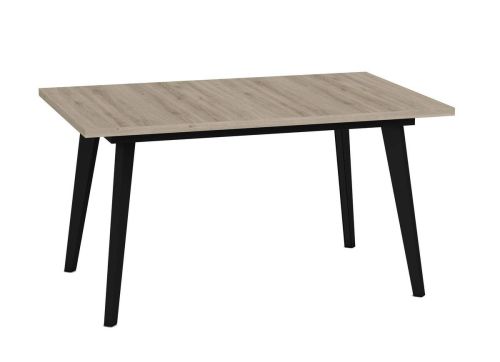 Mesa Rectangular Fija 140x90 cm con Patas Metálicas Inclinadas M812