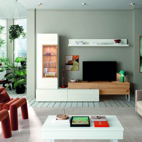 Composición de Salón 270 cm Acabado en Artisan y Polar NEO.4 317