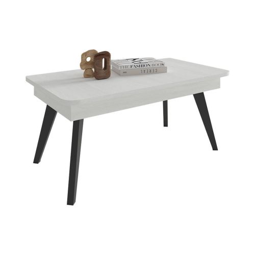 Mesa de Centro Elevable Rectangular 110x60 Melamina con Patas Inclinadas M834