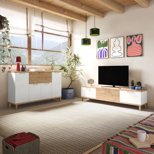 Composición de Salón Moderna Polar y Artisan KRONOS 5 N 628