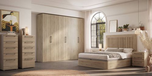 Composición de Dormitorio en Roble Natural KRONOS 5 N 808