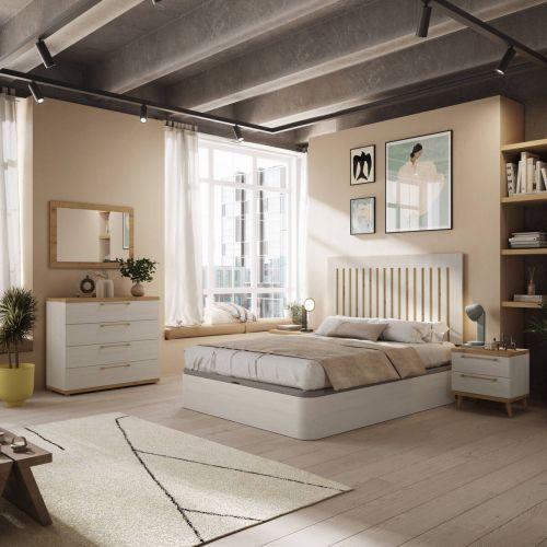 Composición de Dormitorio de Matrimonio Polar/Artisan KRONOS 5 N 809