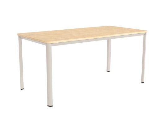 Mesa de Comedor Patas Marfil Fija de 160 cm metal-Melamina ONEA