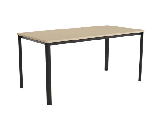 Mesa de Comedor Patas Negras Fija de 160 cm metal-Melamina ONEA