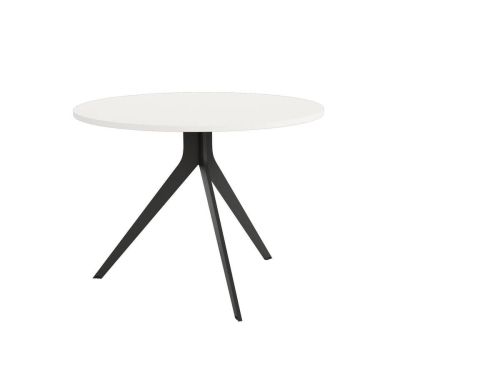 Mesa de Comedor ORTA Redonda Estructura Metálica Negra de 100 cm