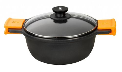 Cacerola inducción de alumino con tapa de 20cm BRA A270320