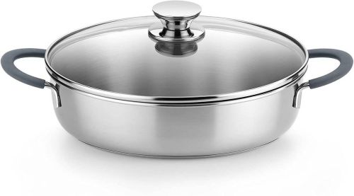Cacerola Grey con tapa cristal 26 cm BRA M440556