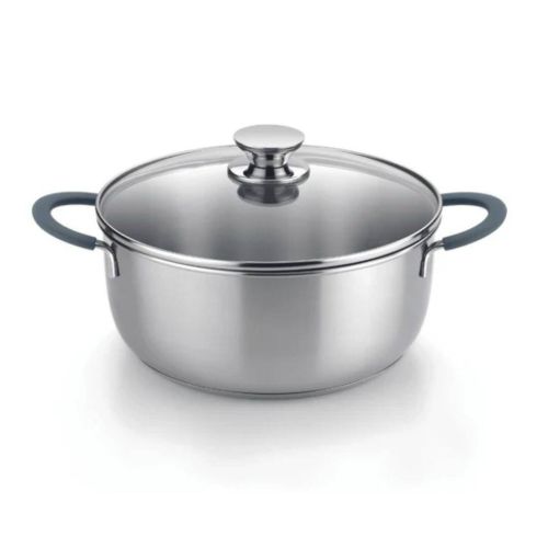 Cacerola Master 16 cm Acero Inoxidable con Tapa de Vidrio BRA A450351