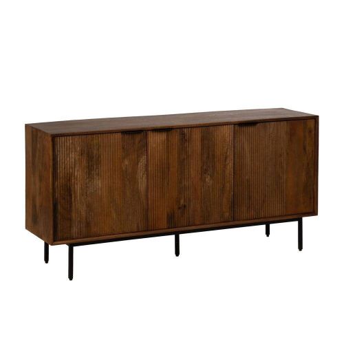 Aparador de Salón de Madera de Mango y Patas de Metal 612721