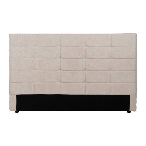Cabecero de Matrimonio Tapizado en Tejido de Tela Color Beige 613521