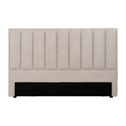 Cabecero de Matrimonio Tapizado en Tela Beige 613525