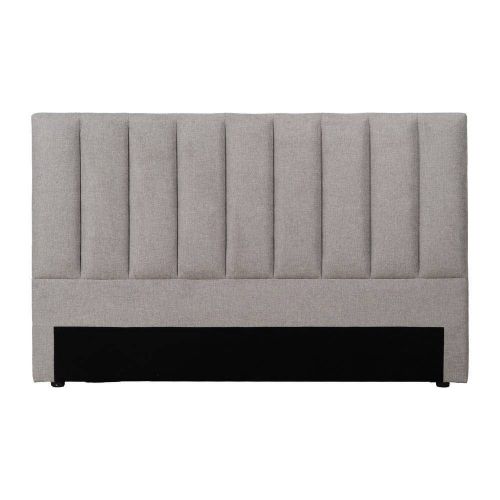 Cabecero de Matrimonio Tapizado en Tela de Color Gris 160 cm 613527